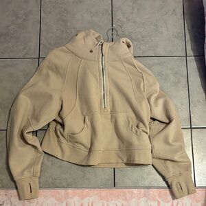 lululemon athletica Beige Hoodie Sweater